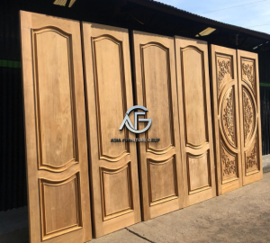 Pintu Jati Minimalis Perhutani