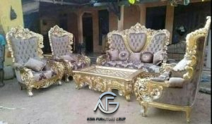Set Kursi Tamu Sofa Jati Ukir Mewah