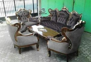 Kursi Tamu Sofa Ukir Jati