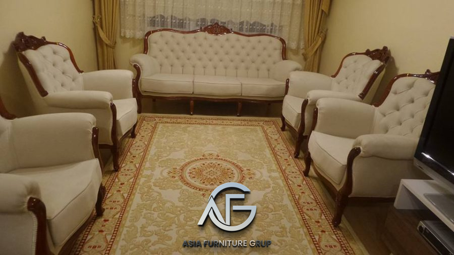 Set Kursi Sofa Tamu Klasik Modern