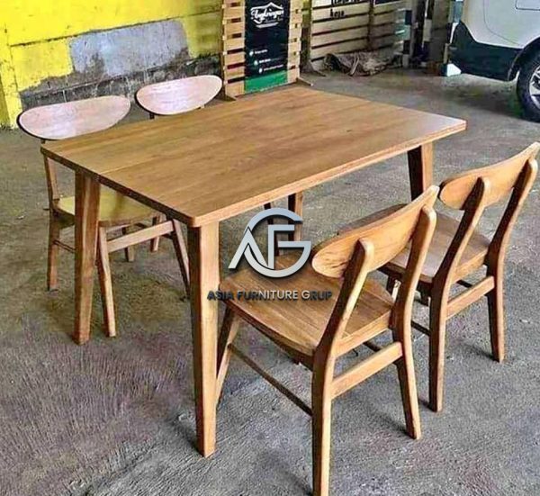 Set Meja Makan Minimalis 4 Kursi