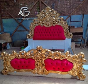 Tempat Tidur Dipan Jati Ukir Mewah