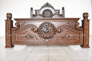 Tempat Tidur Dipan Ukir Mewah Kayu Jati