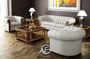 Set Kursi Tamu Sofa Minimalis Jati