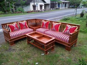 Kursi Tamu Minimalis Sudut Jati